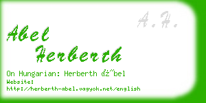 abel herberth business card